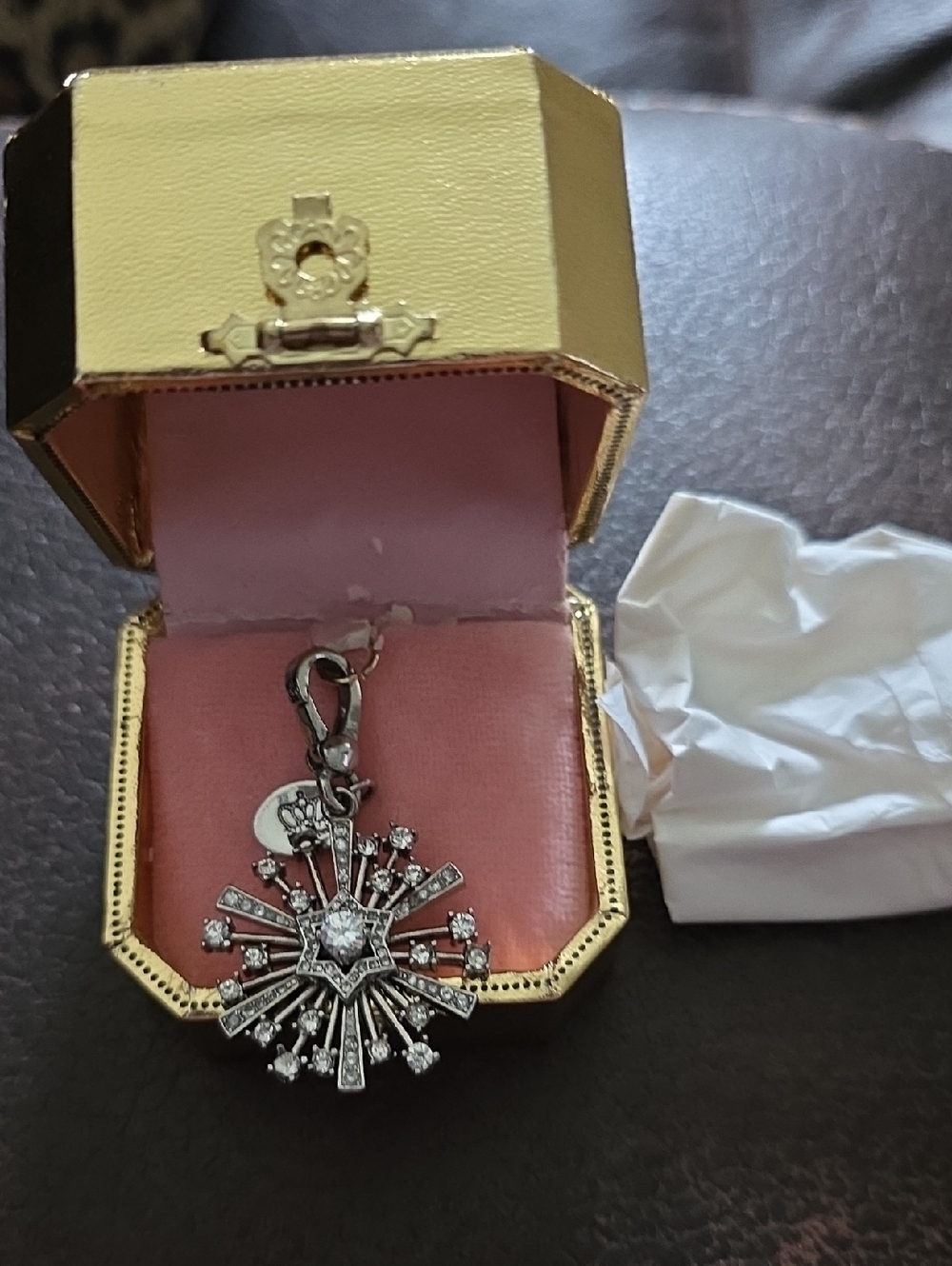 **2009* Limited Edition VINTAGE Juicy Couture Sparkling Charm in Silver Tone